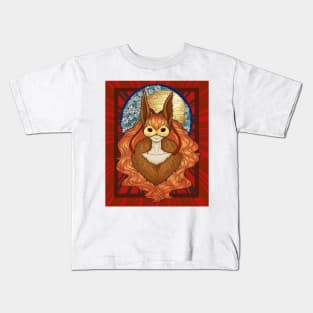 Moon Bunny Illustration Kids T-Shirt